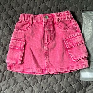 Youth pink Jean skirt